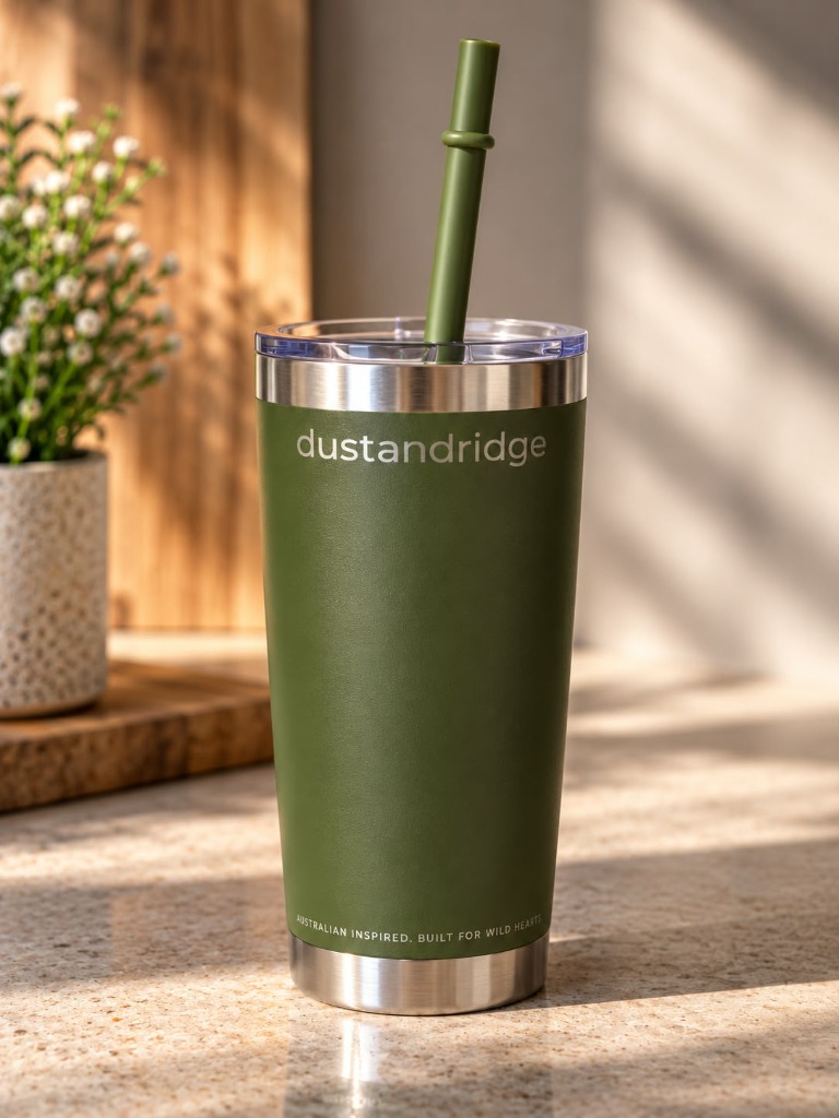 20oz Travel Mug with Leak-Resistant Lid - Olive Green